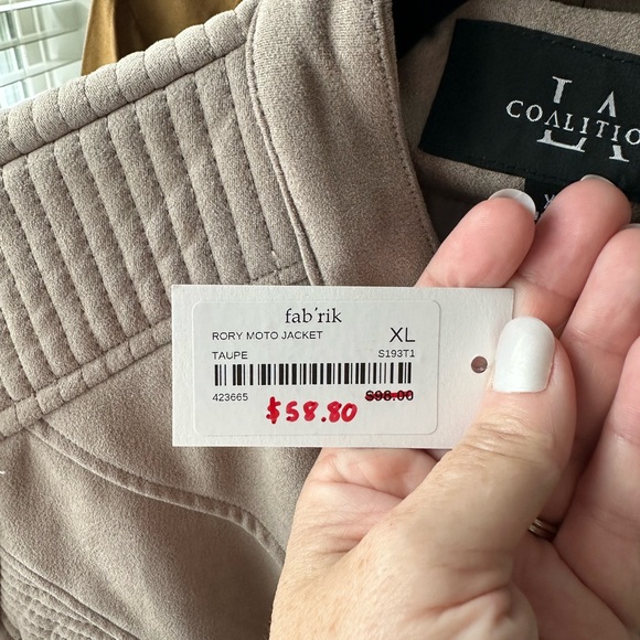 LA Coalition Moto Jacket XL NWT - Picture 5 of 5